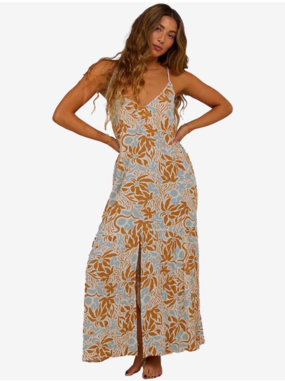 Salty Crew Floral Maxi Dress - Medium (Beachwear, vacation or resort)